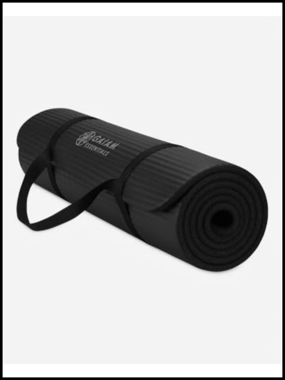 Extra Thick 10mm Yoga Mat with Carrying Strap for Pilates & Floor Workouts